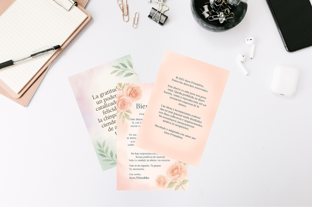 Diario de Gratitud - Aura Printables - My Store